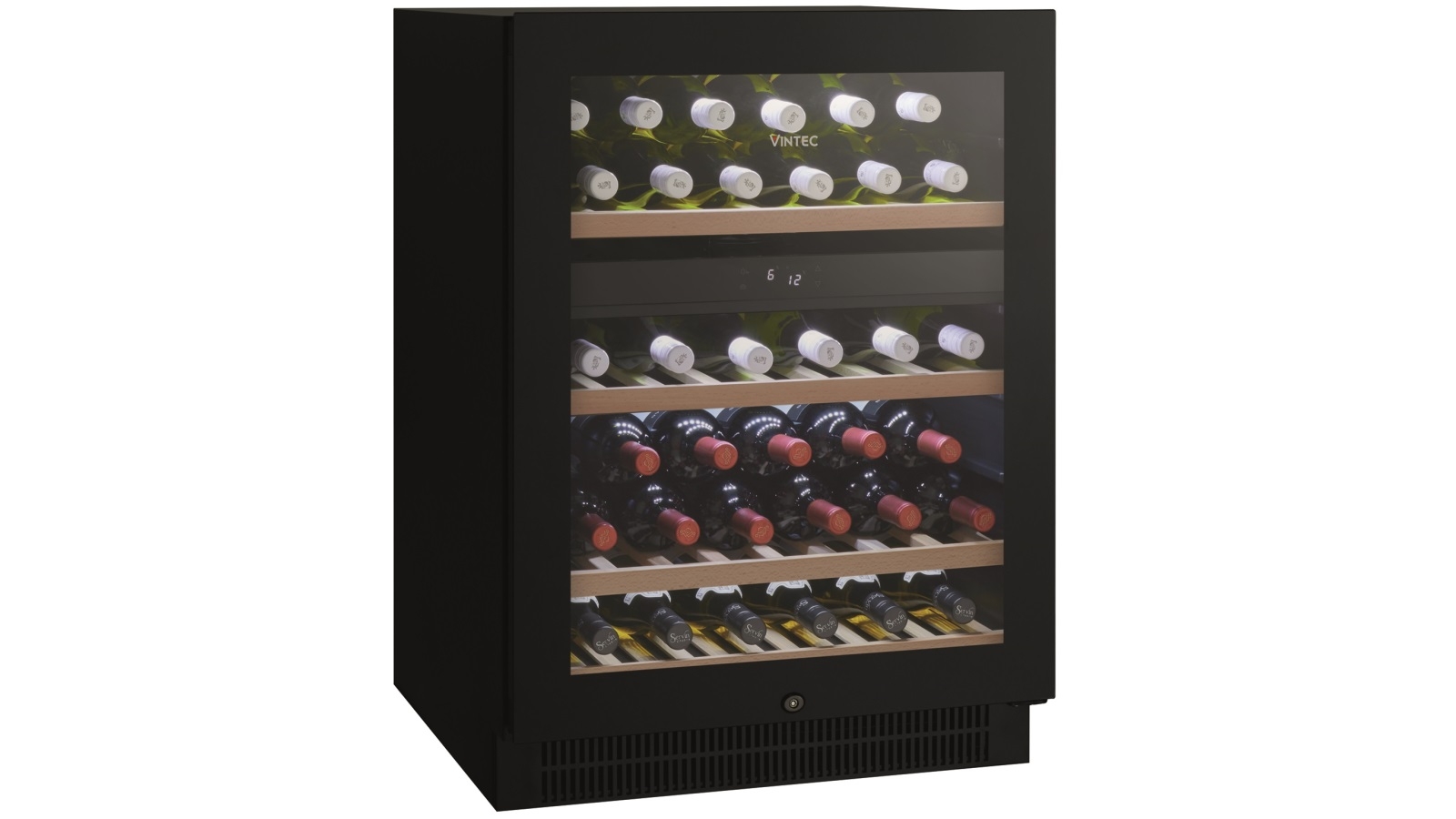 vintec 50 bottle wine fridge dual zone