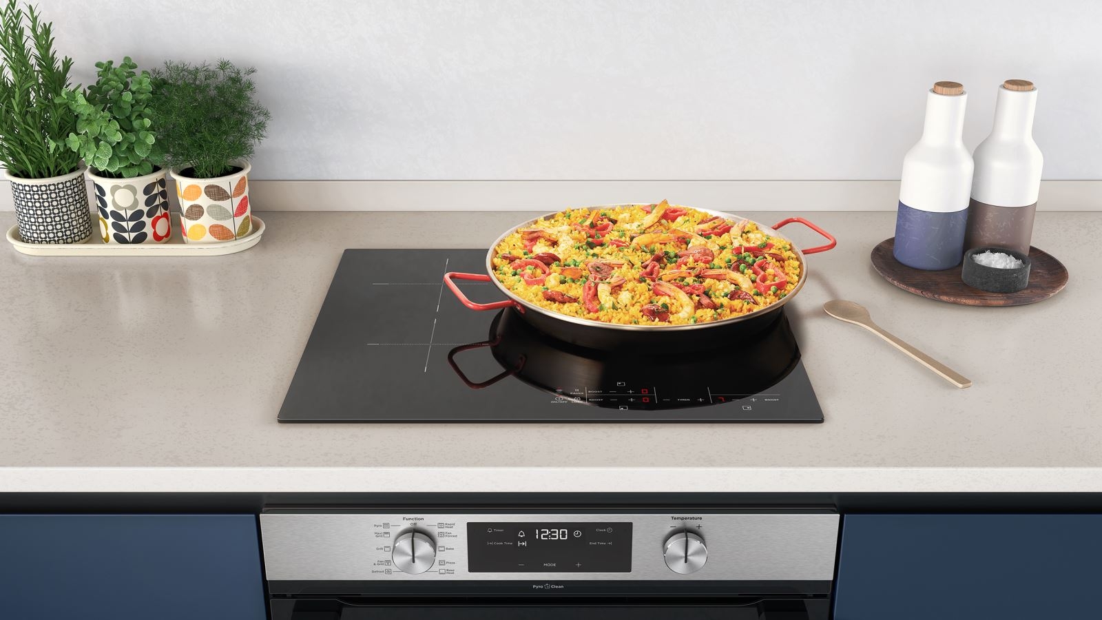 westinghouse 600mm 3 zone induction cooktop with maxizone