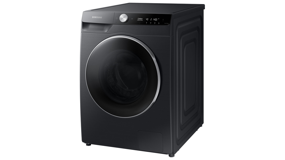 Buy Samsung 12kg Front Load Washing Machine With Bubblewash Black Harvey Norman Au