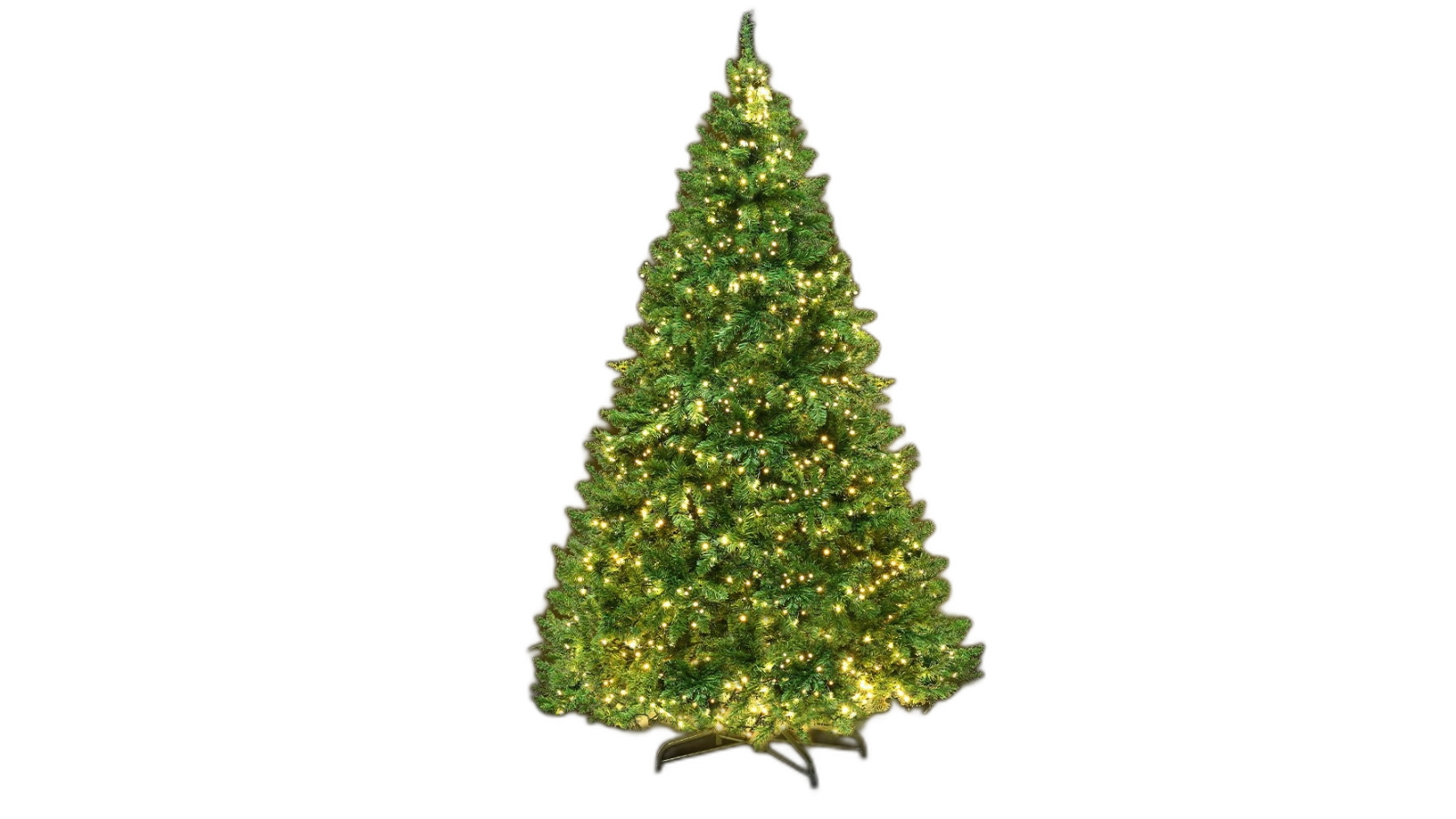 green light up christmas tree