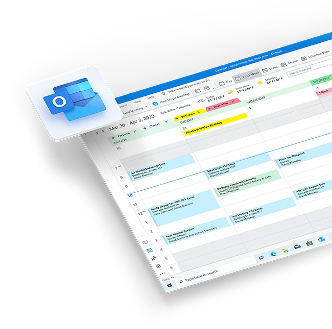 Microsoft 365 Outlook app