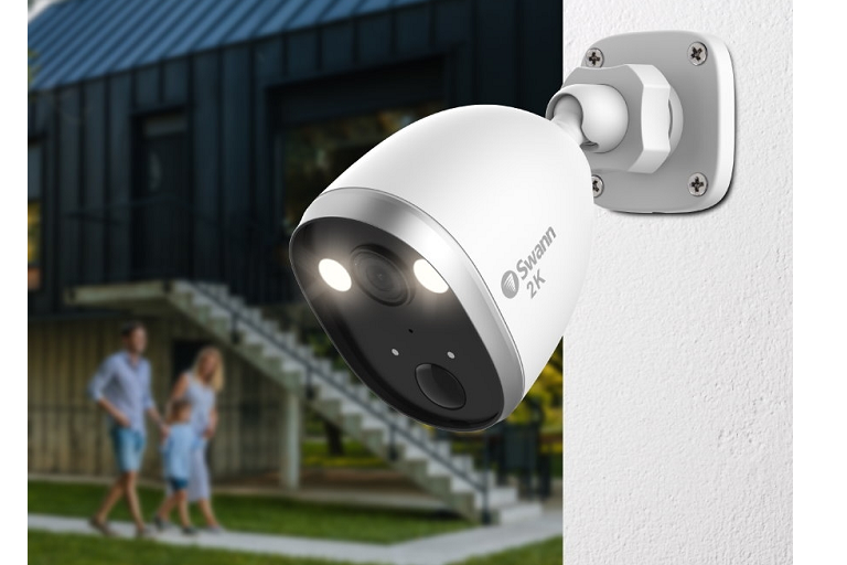 Buy Swann 2K QHD Outdoor WiFi Spotlight Security Camera Harvey Norman AU