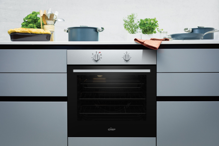 Buy Chef 600mm Multifunction 3 Fan Forced Oven with 10A Plug & Play