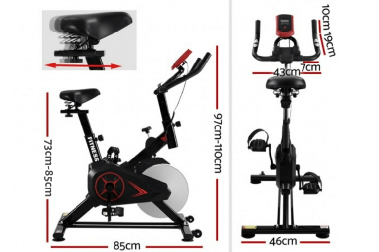 pro fit exercise bike 13kg flywheel