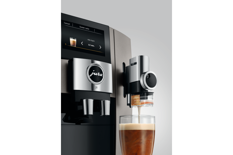 Buy Jura J8 Automatic Coffee Machine Midnight Silver (INTA) Harvey