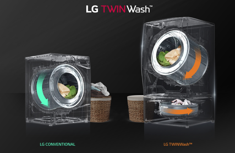 2.5KG TWINWash™ Mini Washing Machine in Black