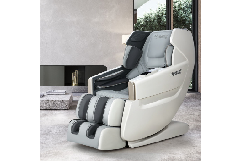 Buy Livemor Zero Gravity Electric Massage Chair - White | Harvey Norman AU