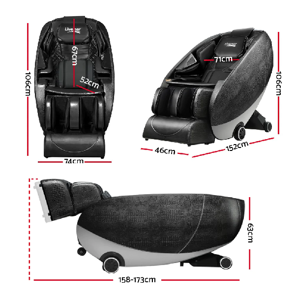 Buy Livemor Zero Gravity Electric Massage Chair Black Harvey Norman AU