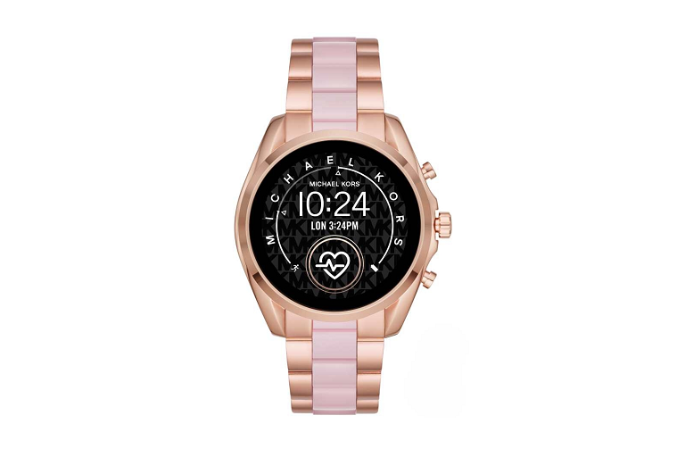 Buy Michael Kors Bradshaw 2 Acetate Smart Watch - Rose Gold | Harvey ...
