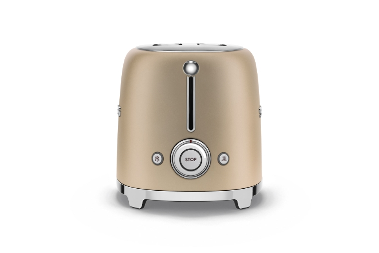 Buy Smeg 50's Retro Style 2 Slice Toaster Champagne Matte Harvey