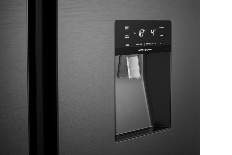 Buy Westinghouse 619L Side By Side Fridge with Water Dispenser Black