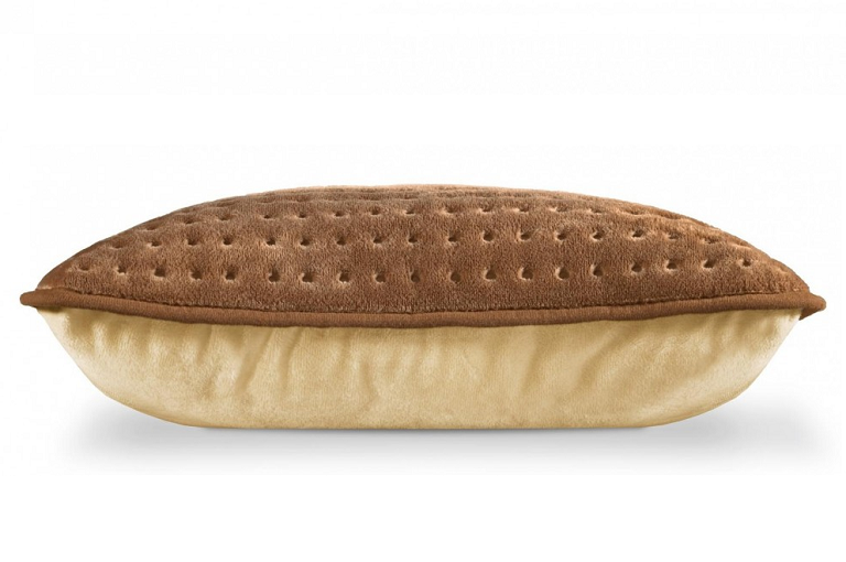 Side view of the Beurer Heatpad cushion with controller