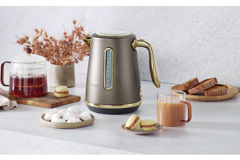 Buy Breville Soft Top Luxe Brass 1.7L Kettle Damson Blue Harvey Norman AU