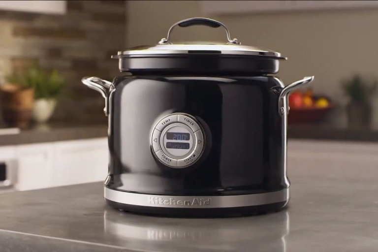 The KitchenAid Multi Cooker on a kitchen bench