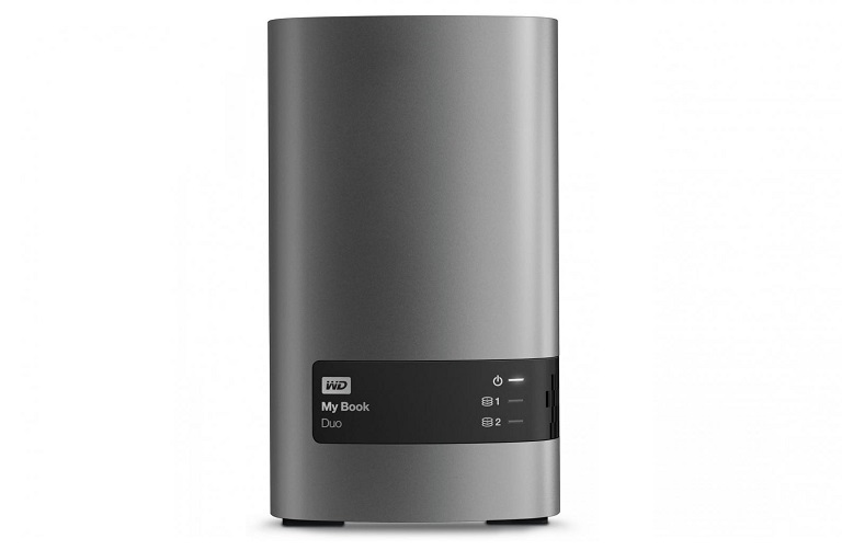 Front view of the WD My Book Duo