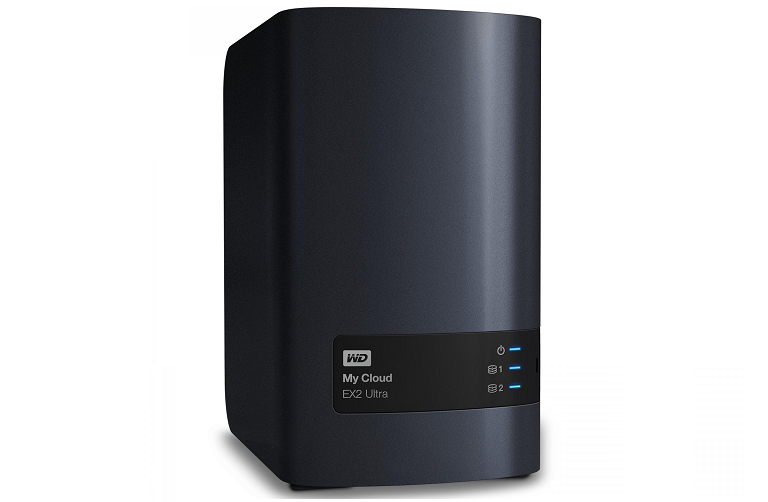 An angled shot of the Western Digital NAS device